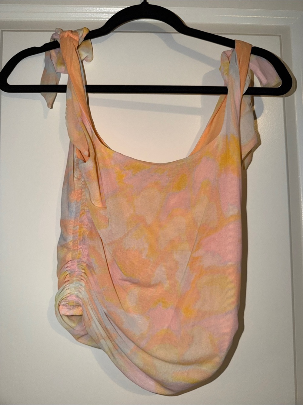 Free People Pastel Tie-Dye Camisole in Pink, Peach & Yellow